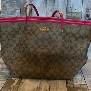 Authentic Coach bucket tote.